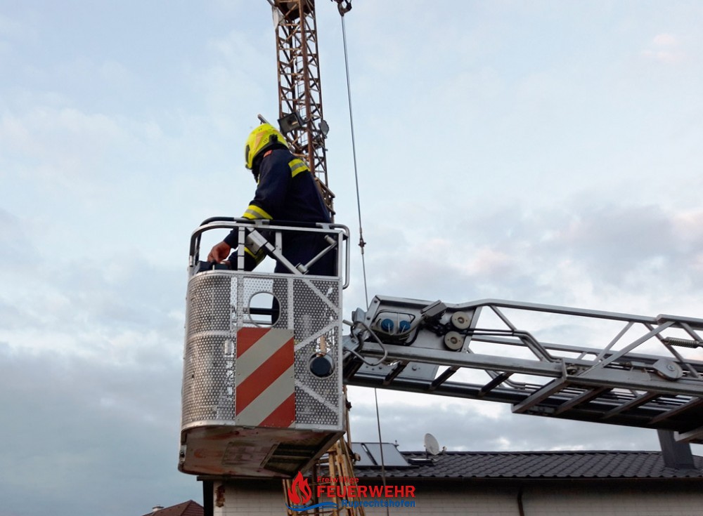 UEBUNG - MENSCHENRETTUNG MIT DREHLEITER